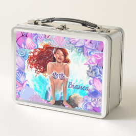 Black Mermaid Metall Brotdose
