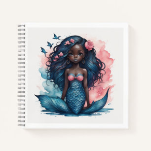 Black Mermaid-Notebook Notizbuch