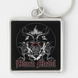 Black Metal Baphomet Schlüsselanhänger