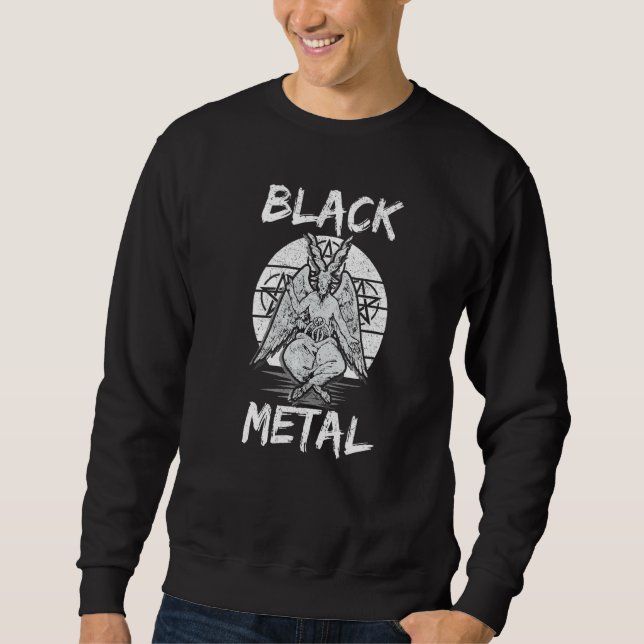 Black Metal Baphomet Sweatshirt (Vorderseite)