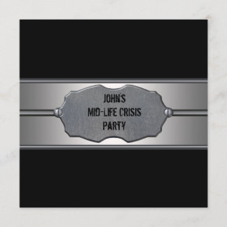 Black Metal Mans 40. Geburtstag Einladung