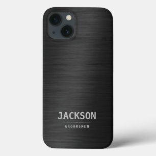 Black Metal Moderne, einfache Personalisierte Trau Case-Mate iPhone Hülle