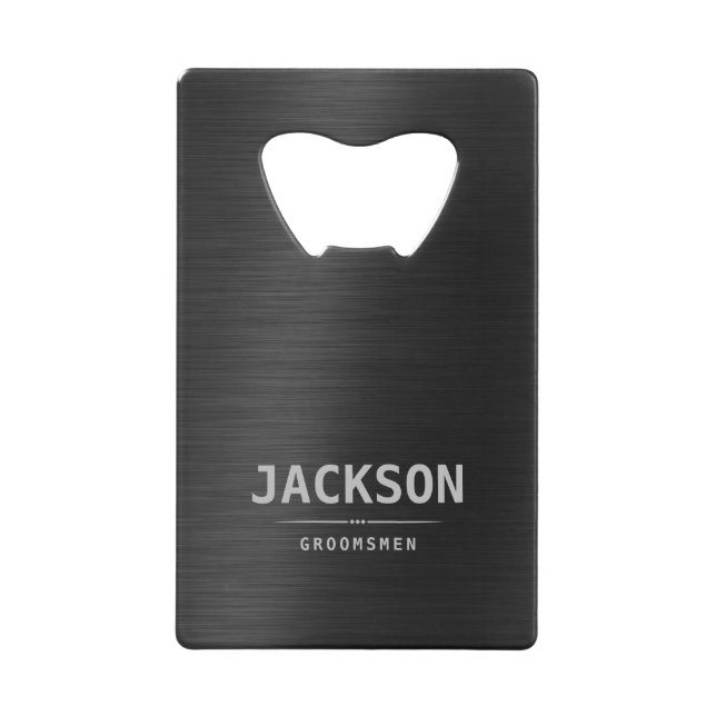 Black Metal Moderne Simple Cadeaux Personnalisés p (Devant)