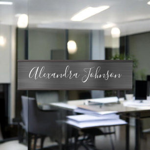 Black Metallic Foil Paradies für Kletterhexen: Türschild