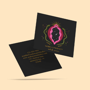 Black Midfrau Services Schwangerschaft Vagina Quadratische Visitenkarte