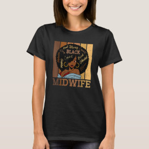 Black Midfrau Strong Afro American Women T-Shirt