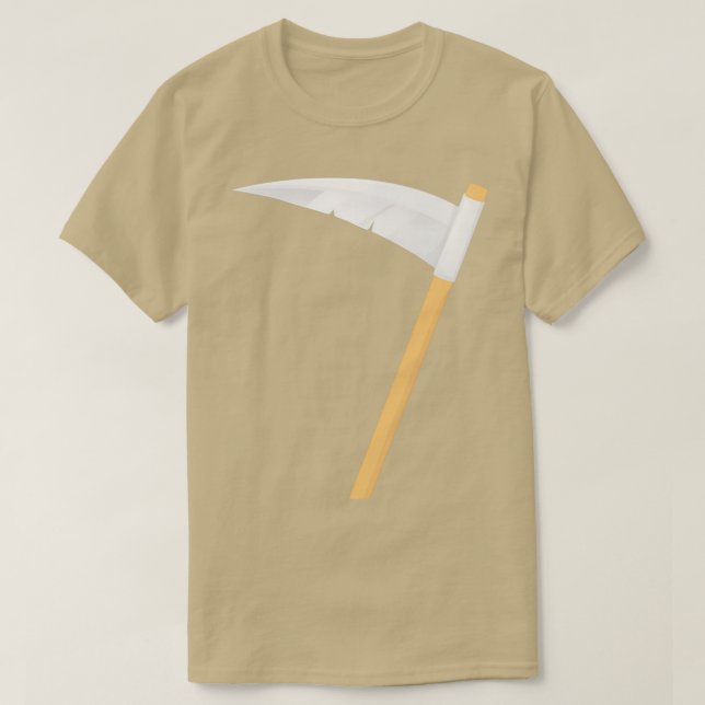 Black Minimalistisch Ax Horror Halloween T-Shirt (Design vorne)