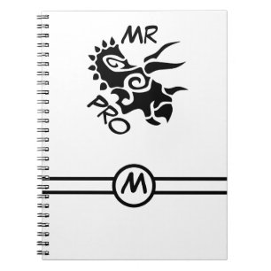 Black Mister Pro Triceratops Geschickte Antike Notizblock