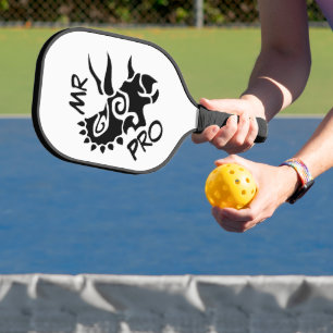 Black Mister Pro Triceratops Geschickte Antike Pickleball Schläger