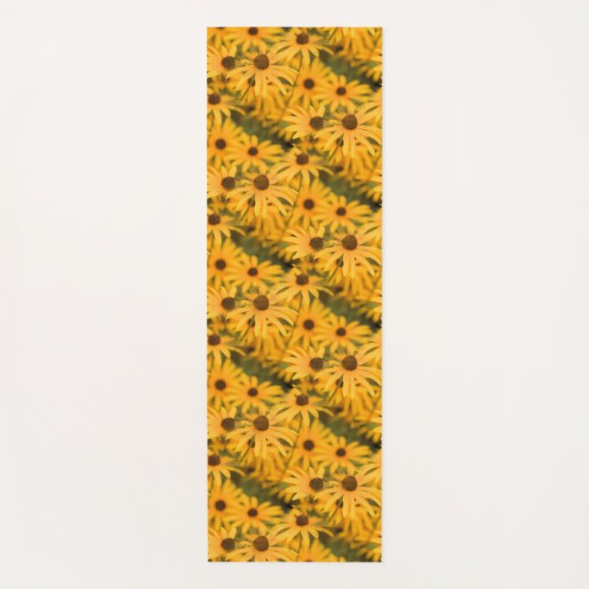 Black Mit Augen Susan Blooms Yogamatte (Vorderseite)
