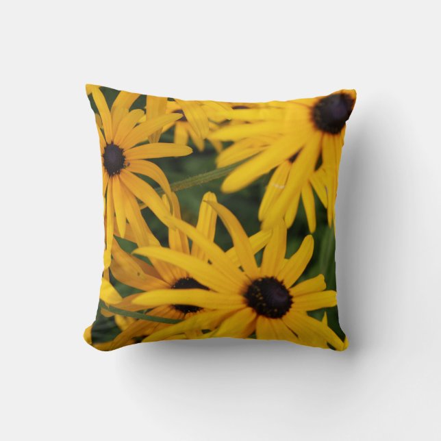Black Mit Augen Susan Garden Kissen (Vorderseite)