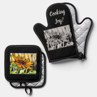 Black Mit Augen Susan Potholder Set
