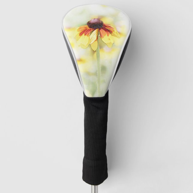 Black Mit Augen Susan Vignette Golf Headcover (Vorderseite)