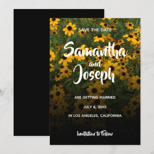 Black Mit Augen Susans Ombre Save the Date Einladung