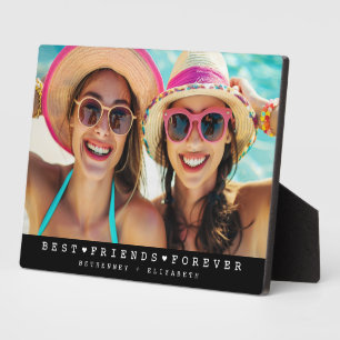 Black Modern Besties Freundschaft Herzstück Foto Fotoplatte