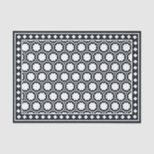 Black Modern Bone Inlay Decoupage Paper
