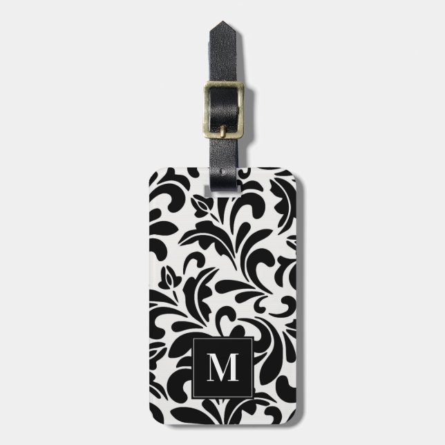 Black Modern Designer - Gepäckträger Gepäckanhänger (Vorderseite vertikal)