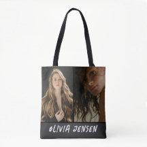 Black Modern Foto Totbag