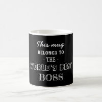 Black Modern Minimal Geschenk gehört zum Besten Bo