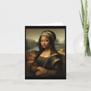 Black Mona Lisa African American Black History Mon Karte
