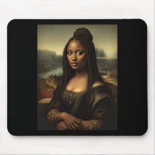 Black Mona Lisa African American Black History Mon Mousepad