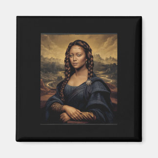 Black Mona Lisa Black History African Queen Magnet