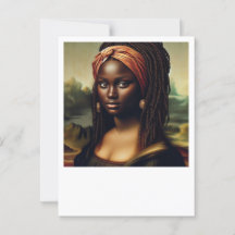 Black Mona Lisa Reimagined Art Print - afrozentris