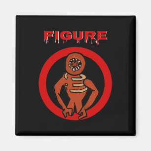 Black Monster Horror Game Dos Halloween Custome Magnet