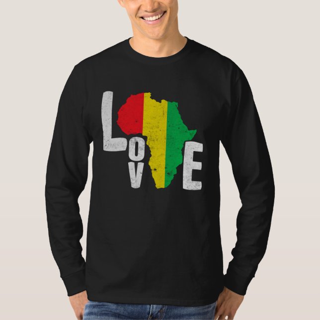Black Month History Love Africa T-Shirt (Vorderseite)
