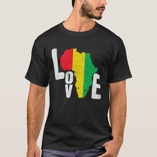 Black Month History Love Africa T-Shirt (Vorderseite)