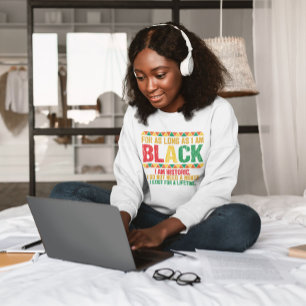 Black Month Typografie  Sweatshirt