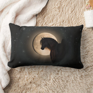 Black Moon Shine Pferd Wurf Kissen