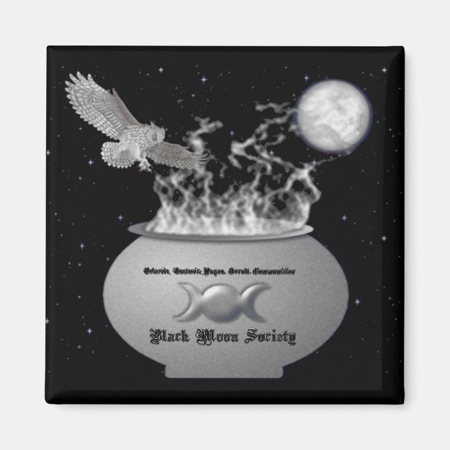 Black Moon Society Magnet (Vorne)
