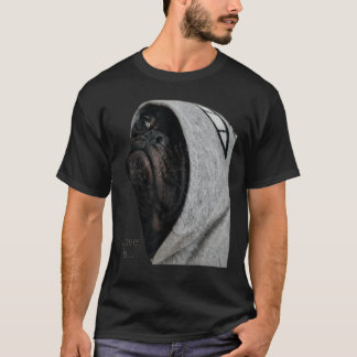 Black Mops Shirt Frauen Männer Mops Mama Vater T-S