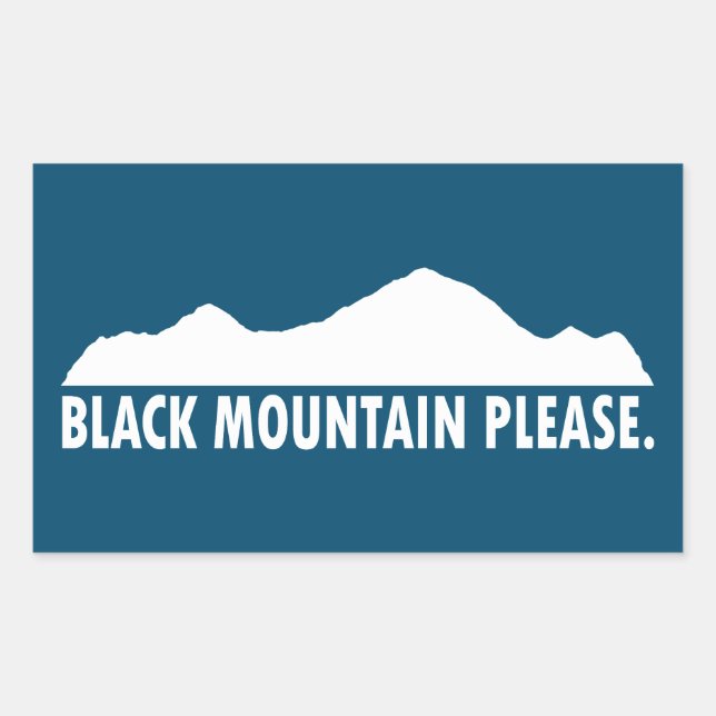 Black Mountain New Hampshire Bitte Rechteckiger Aufkleber (Vorderseite)