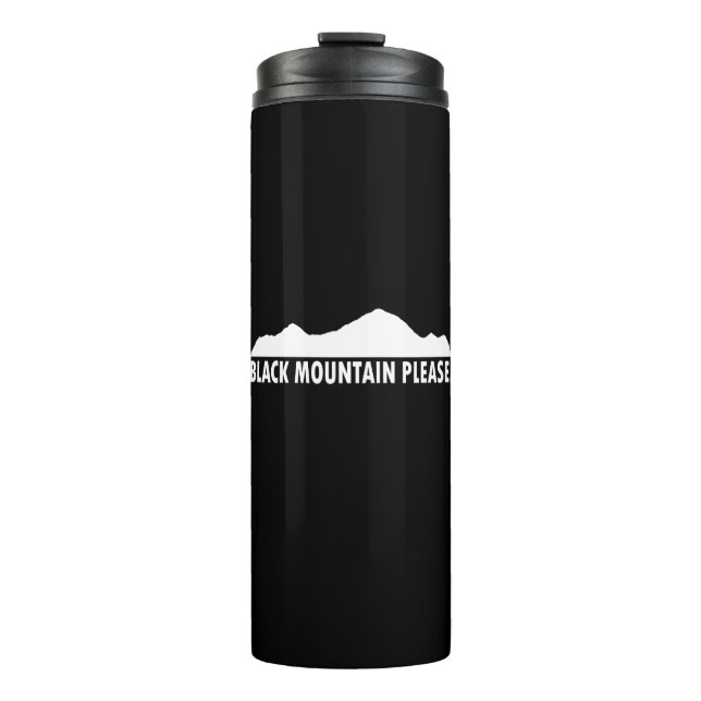 Black Mountain New Hampshire Bitte Thermosbecher (Vorderseite)