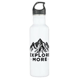 Black Mountain Peaks | Explore More Hiking Travel Edelstahlflasche