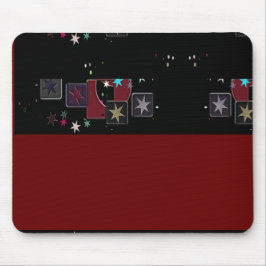Black Mousepad Stars