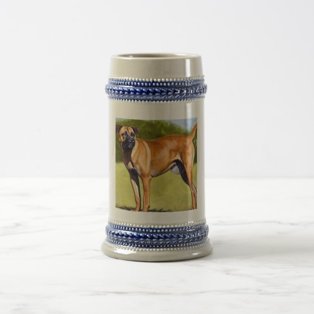 Black Mouth Cur Hund Bierglas (Mittel)