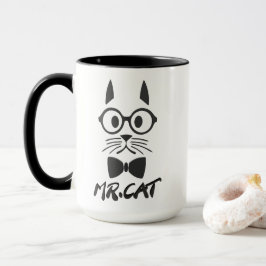 Black Mr. Cat Tasse