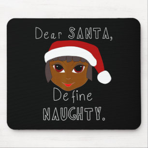 Black Mrs claus santa definieren unanständige schw Mousepad
