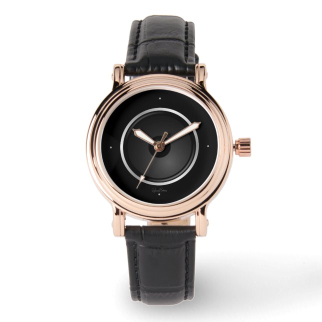 Black Music Lautsprecher Armbanduhr (Vorderseite)