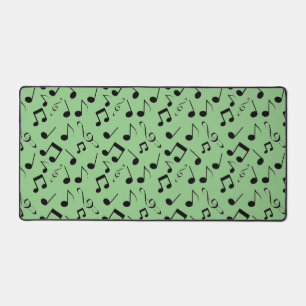 Black Musical Notes bDesign Desk Mat Schreibtischunterlage