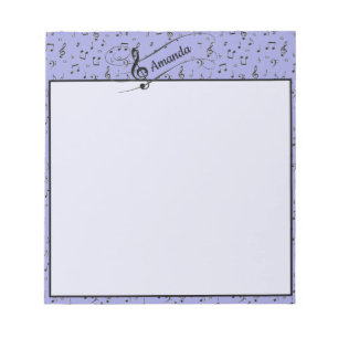 Black Musical personalisiert Notizblock