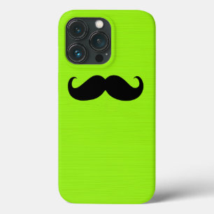 Black Mustache auf grünem Hintergrund Case-Mate iPhone Hülle