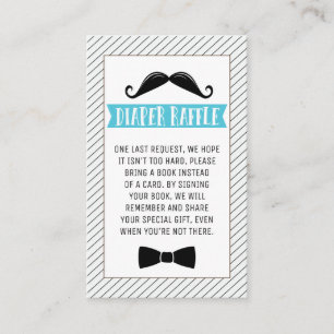 Black Mustache Litman Book Request Insert Visitenkarte