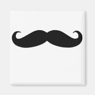 Black Mustache oder Black Mustache für Fun Geschen Magnet