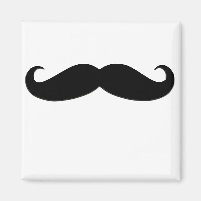 Black Mustache oder Black Mustache für Fun Geschen Magnet (Vorne)