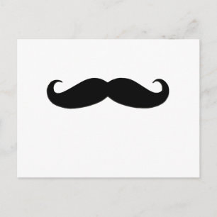 Black Mustache oder Black Mustache für Fun Geschen Postkarte