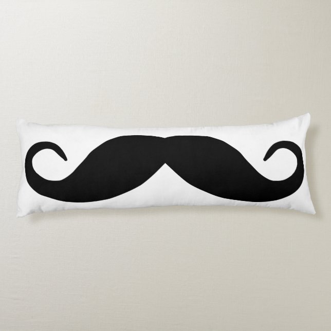 Black Mustache Seitenschläferkissen (Rückseite)